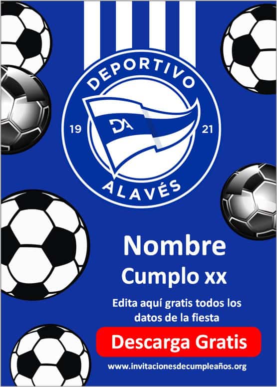 Invitaciones De Cumpleaños Fútbol Gratis