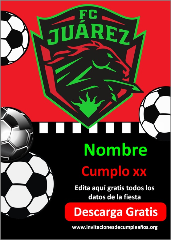 Invitaciones de Fútbol FC Juárez