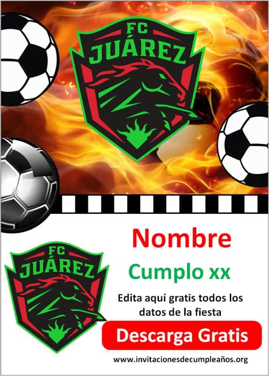 invitaciones Bravos de Juárez para editar gratis