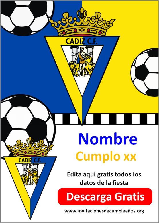 Invitaciones de Fútbol Cádiz Club