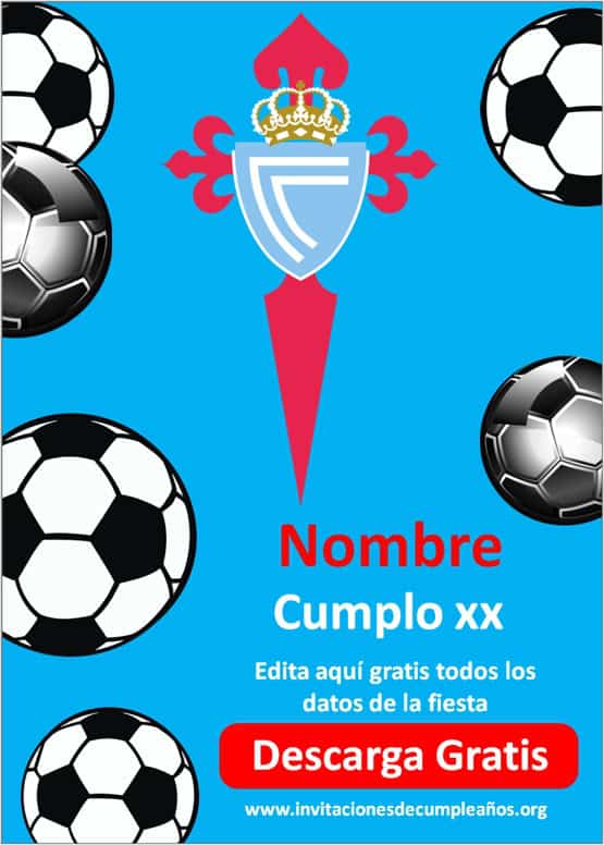 invitaciones de Fútbol RC Celta de Vigo