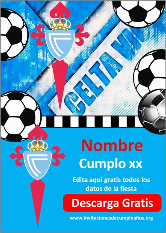 invitaciones de Fútbol RC Celta de Vigo