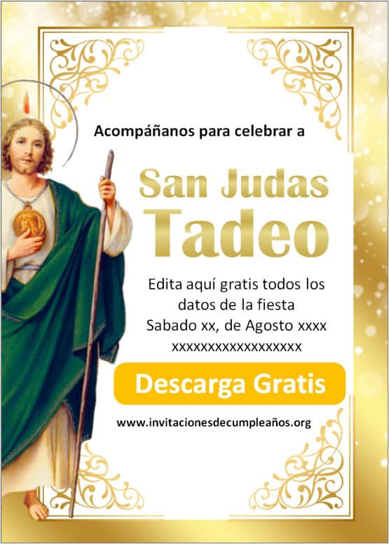 invitacion a san judas tadeo