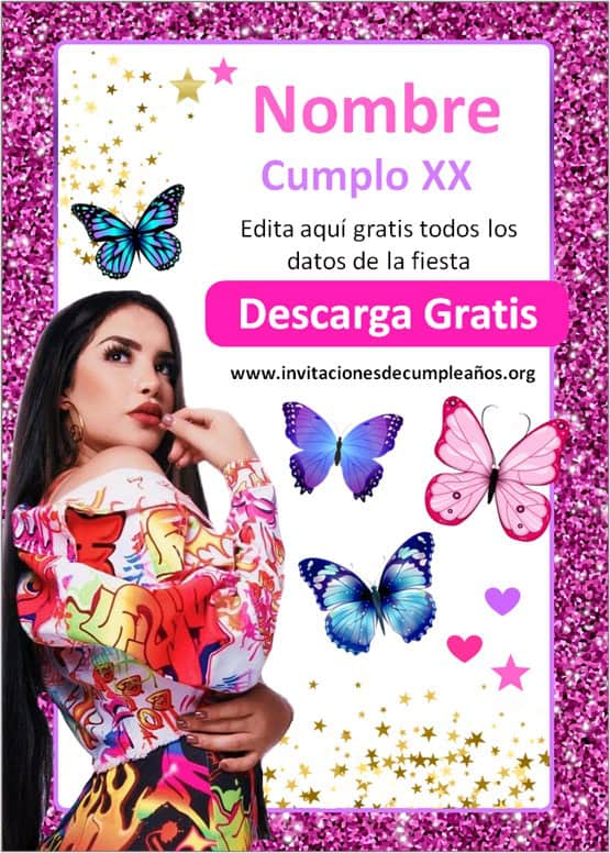 Invitaciones de cumpleaños de kimberly Loaiza