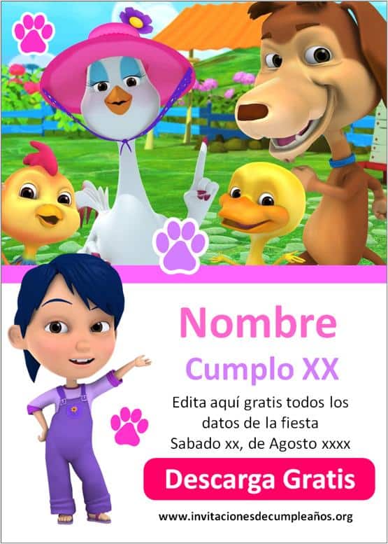 cómo hacer invitaciones de mi Perro Chocolo